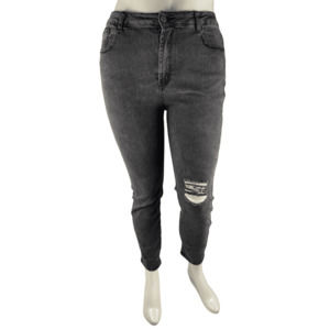 Shein women's black stonewashed jeans size 1XL